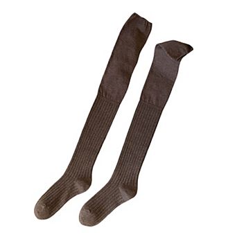 Women's Knee High Ribbed Socks Soft Stretch Knit Slouchy Style Comfortable Single Pair Fashion Sock