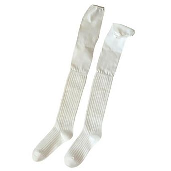 Women's Knee High Ribbed Socks Soft Stretch Knit Slouchy Style Comfortable Single Pair Fashion Sock
