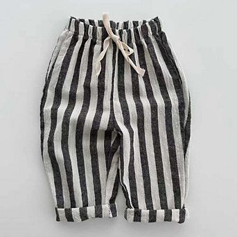 Baby Breathable Thin Striped Loose Comfortable Pants