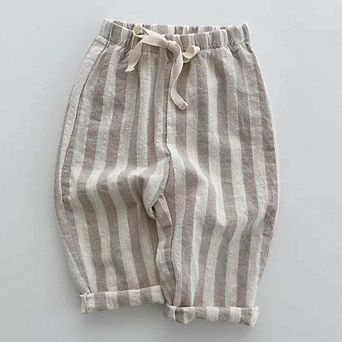 Baby Breathable Thin Striped Loose Comfortable Pants