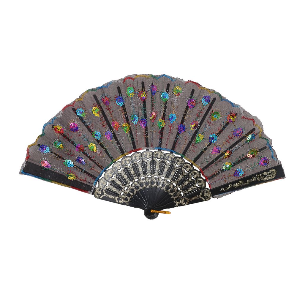 Sequins Folding Fan 1 Pc