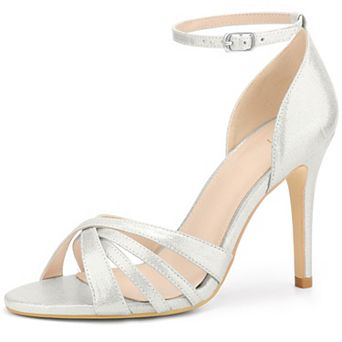 Women's Open Toe Ankle Strap Stiletto Heel Sandals