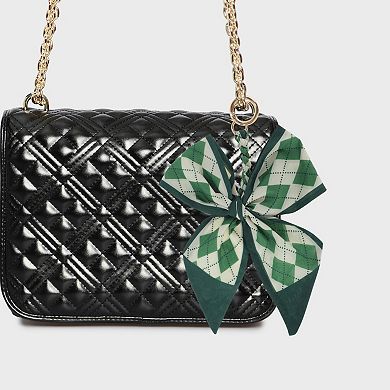 Trendy Long Scarf Ribbon Bow Handbag Charm 1Pc