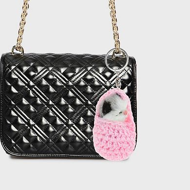 Fashion Slippers Sleeping Cat Handbag Charm 1 Pc