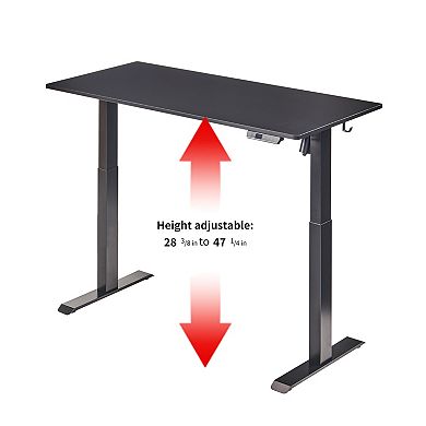 GOODSILO Height Adjustable Electric Standing Desk with Spacious Worksurface