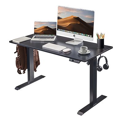 GOODSILO Height Adjustable Electric Standing Desk with Spacious Worksurface