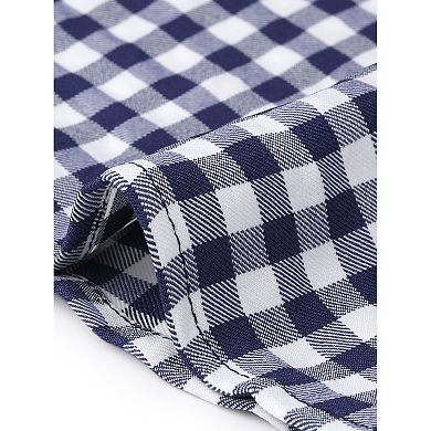 Plaid Shirt Women Button Down Long Sleeve Collared Shirts Gingham Top Casual Work Blouse