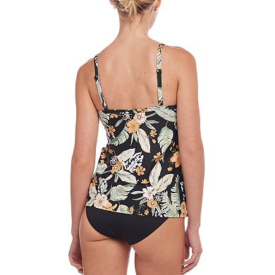 Lascana Women's Tropical Print Underwire Tankini Top