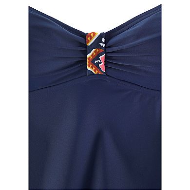 Lascana Women's Contrast Print Tankini Top