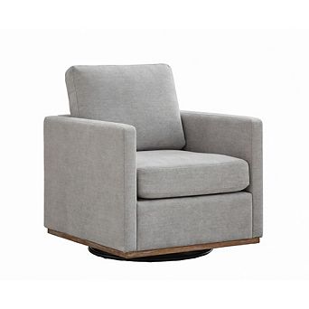 GOODSILO Square Swivel Accent Chair with Upholstered Design for Living Spaces