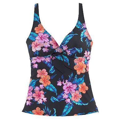 Lascana Women's Tropical Print Underwire Tankini Top