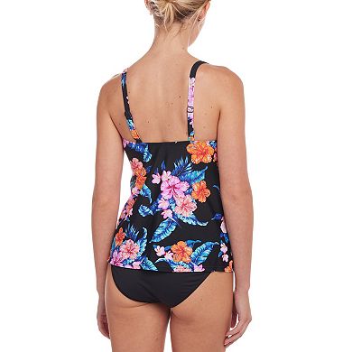 Lascana Women's Tropical Print Underwire Tankini Top