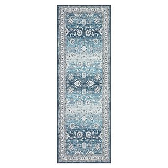 Vintage Area Rug Machine Washable Non Slip Non Shedding Stain Resistant Carpet for Bedroom Kitchen