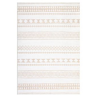 Boho Area Rug Machine Washable Non Slip Non Shedding Stain Resistant Floor Cover for Living Room