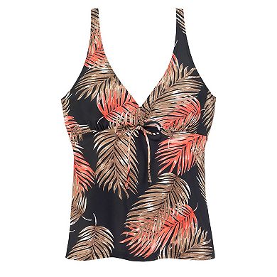 Lascana Women's Palm Print Underwire Tankini Top