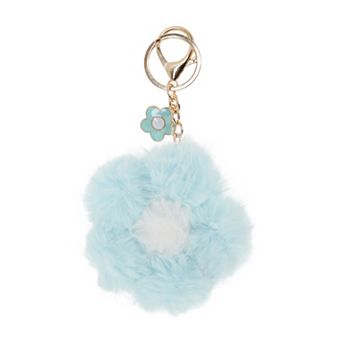 Fashion Cherry Blossoms Pom Pom Handbag Charm 1 pc