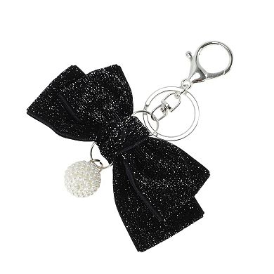 Fashion Velvet Bow Handbag Charm 1 Pc