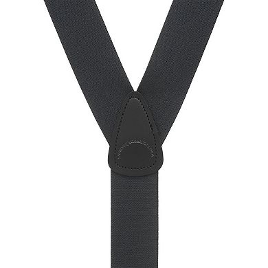 Suspender Store 1.5" Elastic Trigger Snap Suspenders - Black