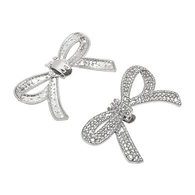 Bow Detachable Clip Shoe Accessories for Customizing Footwear 2 Pcs