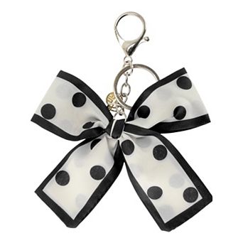 Fashion Polka Dot Print Scarf Handbag Charm 1 pc