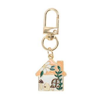 Flower House Handbag Charms Keychains 1 pc