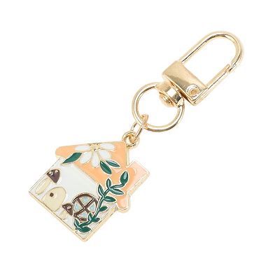 Flower House Handbag Charms Keychains 1 Pc