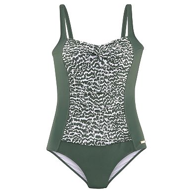 Lascana Women's Printed Tummy Control One Piece