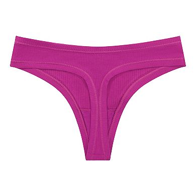 Juniors' SO® 5-Pack Ribbed Thong Panties SO83-115P5