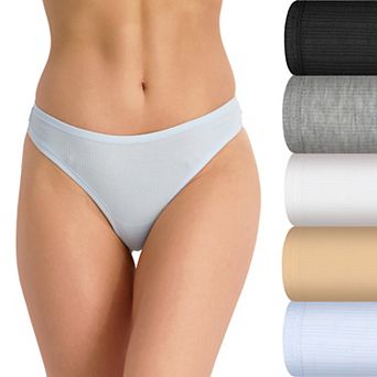Juniors' SO® 5-Pack Ribbed Thong Panties SO83-115P5
