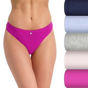 Juniors' SO® 5-Pack Ribbed Thong Panties SO83-115P5
