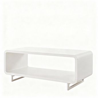 2 tier Rectangular Coffee Table with Storage