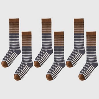 Women's 6 pk Plaid Knee-High Socks - Stylish & Warm Long Socks for Casual & Dressy Outfits