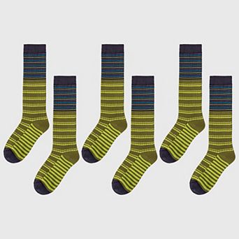 Women's 6 pk Plaid Knee-High Socks - Stylish & Warm Long Socks for Casual & Dressy Outfits