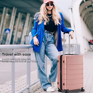 28" ABS Hard Shell Spinner Luggage with TSA Lock