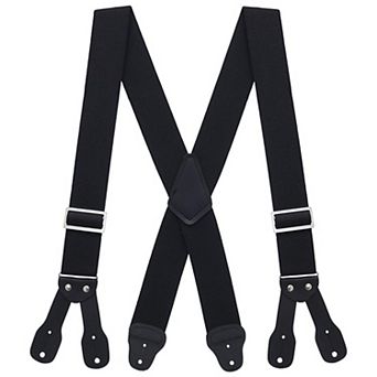 Suspender Store Logger Button Suspenders - Black