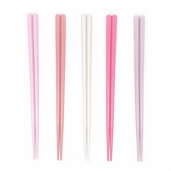 5 pairs Fiberglass Reusable Chopsticks Non-slip