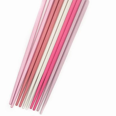 5 pairs Fiberglass Reusable Chopsticks Non-slip