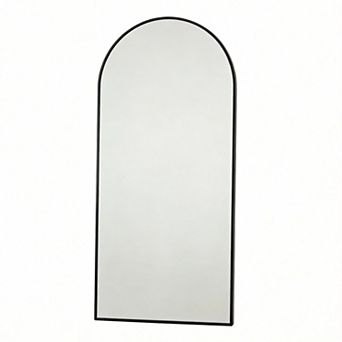 Arched Full Length Floor Mirror with Stand 71"x28"