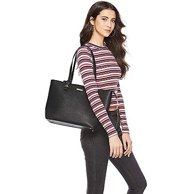 4-Piece Synthetic Leather Handbag Set: Tote, Crossbody, Shoulder