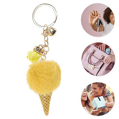 Fashion Tassel Ice Cream Cone Handbag Charm 1 Pc