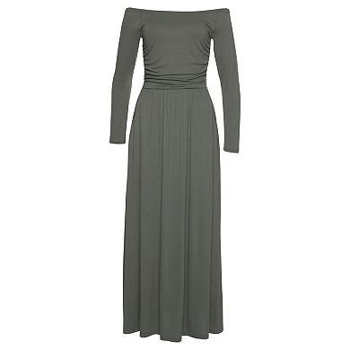 Lascana Women's Ruched Maxi Dress