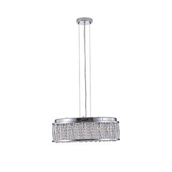 ELEMENT ACE Modern Crystal Flush Mount Ceiling Light Fixture for Kitchen and Dining