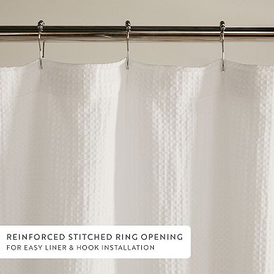 Home Collection Cotton Blend Waffle Shower Curtain