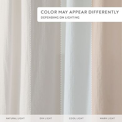 Home Collection Cotton Blend Waffle Shower Curtain