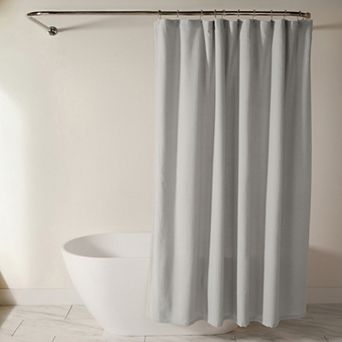 Home Collection Cotton Blend Waffle Shower Curtain