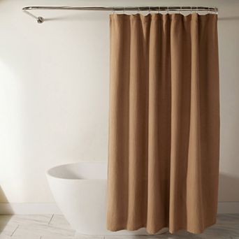 Home Collection Cotton Blend Waffle Shower Curtain