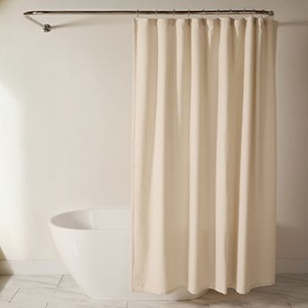 Home Collection Cotton Blend Waffle Shower Curtain