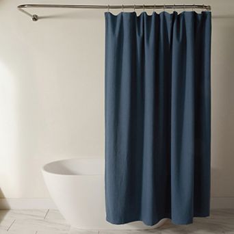 Home Collection Cotton Blend Waffle Shower Curtain