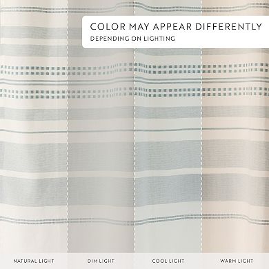 Home Collection Cotton Blend Striped Shower Curtain