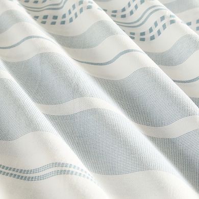 Home Collection Cotton Blend Striped Shower Curtain